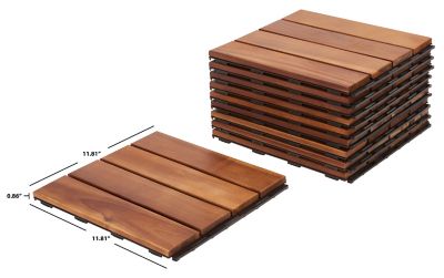 Image showing  Phuket Wooden Floor Tile, Natural, PAT7904A