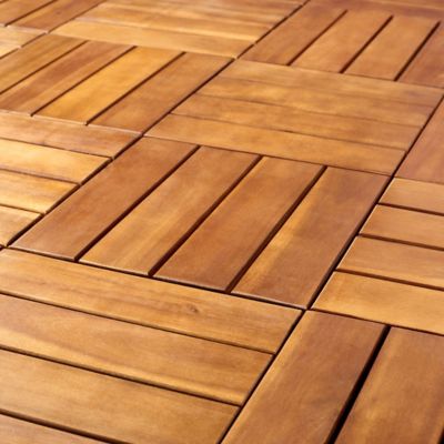 Image showing  Phuket Wooden Floor Tile, Natural, PAT7904A