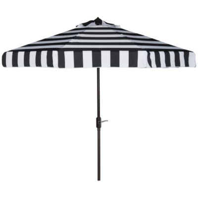 Safavieh 9 ft. Elsa Fashion Line Umbrella, Black/White
