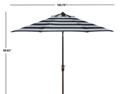 Image showing  9 ft. Iris Fashion Line Umbrella, Black/White