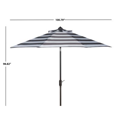 Image showing  9 ft. Iris Fashion Line Umbrella, Gray/White