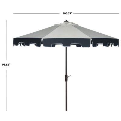 Image showing  9 ft. City Fashion Umbrella, Natural, Navy Blue
