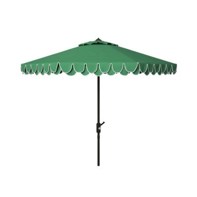 Safavieh 9 ft. Elegant Valance Umbrella, Hunter Green