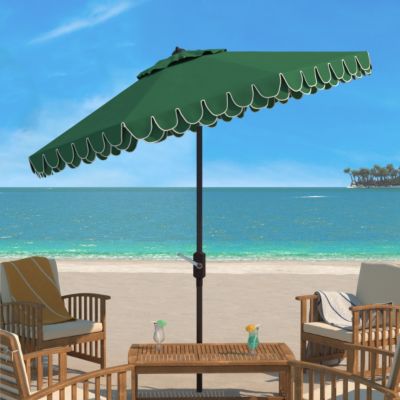Image showing  9 ft. Elegant Valance Umbrella, Hunter Green
