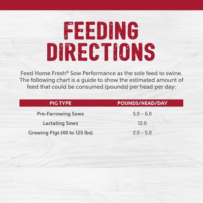 Image showing  Home Fresh Sow Performance Pelleted Pig Feed, 50 lb. Bag