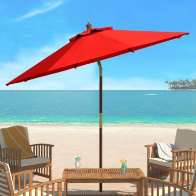 Image showing  9 ft. Bethany Wooden Umbrella, Red