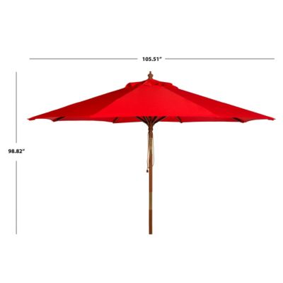 Image showing  9 ft. Bethany Wooden Umbrella, Red