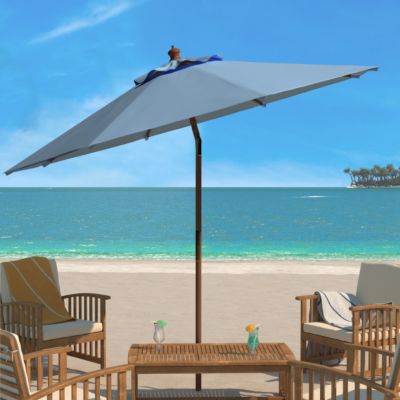 Image showing  9 ft. Bethany Wooden Umbrella, Blue
