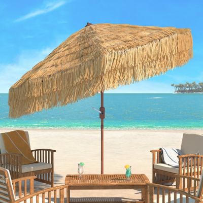 Image showing  Tiki 9 ft. Crank Umbrella, Brown