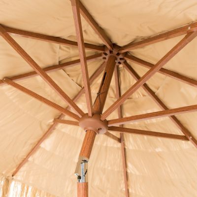 Image showing  Tiki 9 ft. Crank Umbrella, Brown
