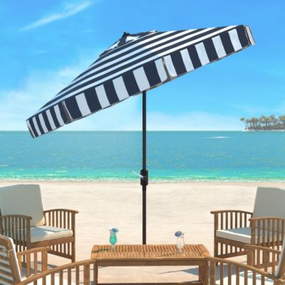 Image showing  11 ft. Elsa Fashion Line Umbrella, Navy/White