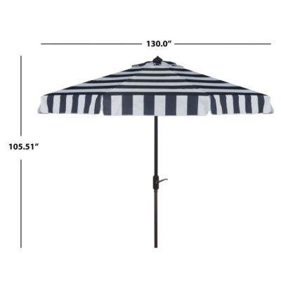 Image showing  11 ft. Elsa Fashion Line Umbrella, Navy/White