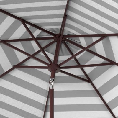 Image showing  11 ft. Iris Fashion Line Umbrella, Black/White