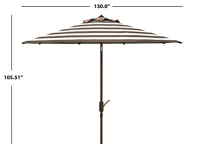 Image showing  11 ft. Iris Fashion Line Umbrella, Gray/White