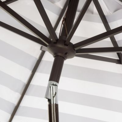 Image showing  11 ft. Iris Fashion Line Umbrella, Gray/White
