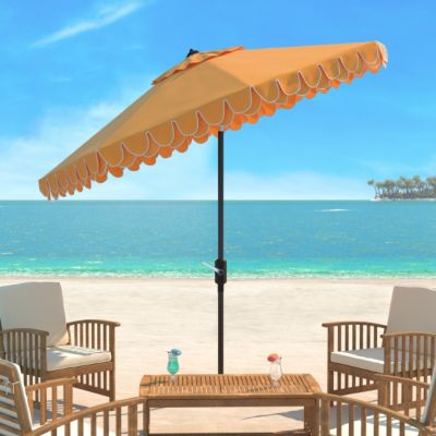 Image showing  11 ft. Elegant Valance Umbrella, Yellow