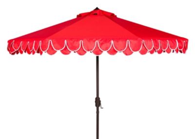 Safavieh 11 ft. Elegant Valance Umbrella, Red