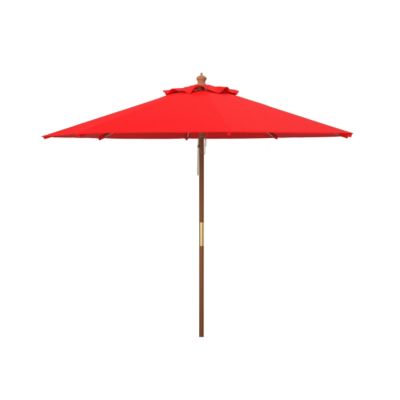 Safavieh Cannes 11 ft. Wood Umbrella, PAT8109D