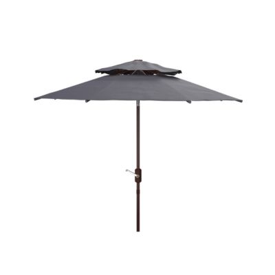 Safavieh 9 ft. Lorenia Double Top Umbrella, Navy Blue