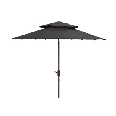 Safavieh 9 ft. Lorenia Double Top Umbrella, Black