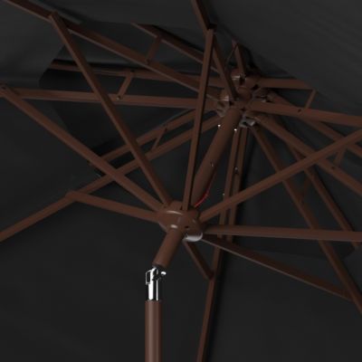 Image showing  9 ft. Lorenia Double Top Umbrella, Black