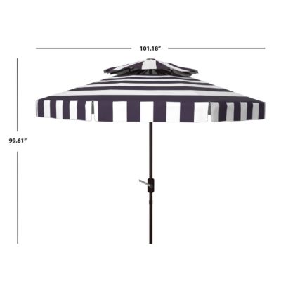 Image showing  9 ft. Elsa Fashion Double Top Umbrella, Navy/White