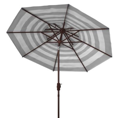 Image showing  9 ft. Iris Fashion Double Top Umbrella, Gray/White