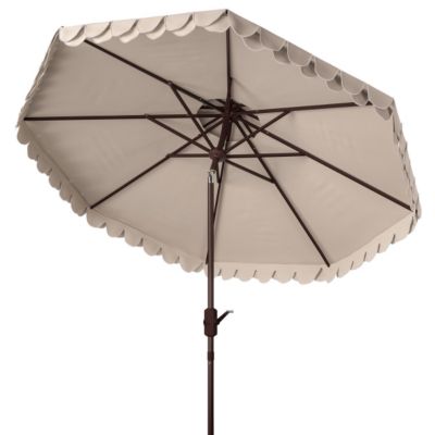 Image showing  9 ft. Elegant Double Top Umbrella, Beige/White