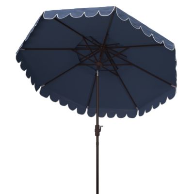Image showing  9 ft. Venice Double-Top Umbrella, Navy/White