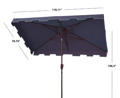 Image showing  Zimmerman 6.5 x 10 Rectangular Umbrella, PAT8300A