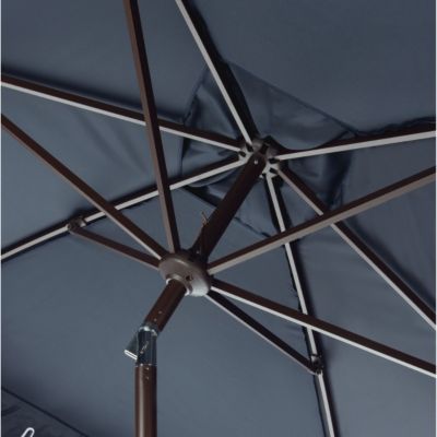 Image showing  6.5 ft. x 10 ft. Elegant Rectangular Umbrella, Navy/White