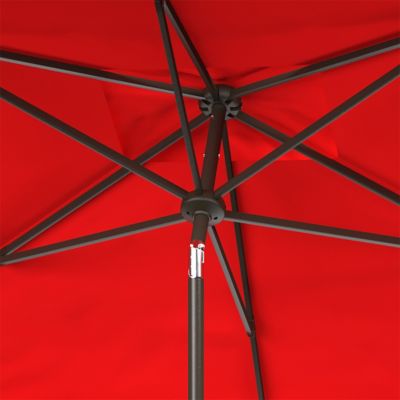 Image showing  6.5 ft. x 10 ft. Elegant Rectangular Umbrella, Red