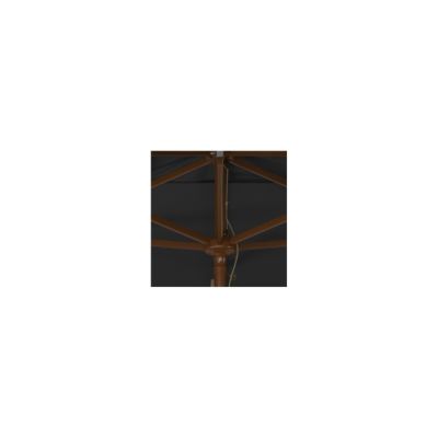 Image showing  Aklin 10 ft. Wood Umbrella, PAT8309B