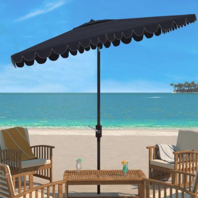 Image showing  6.5 x 10ft. Venice Rectangular Umbrella, Navy/White