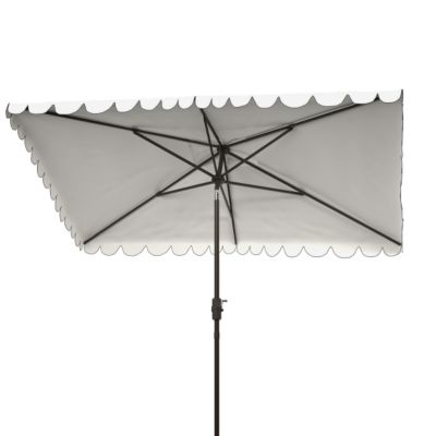 Image showing  6.5 ft. x 10 ft. Venice Rectangular Umbrella, White