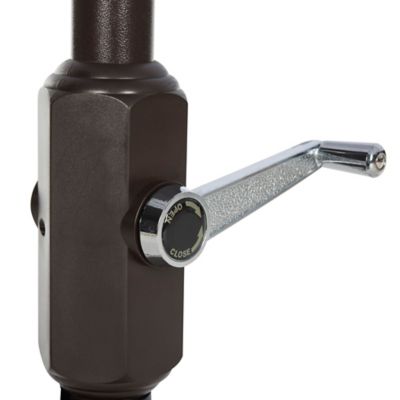 Image showing  6.5 ft. x 10 ft. Venice Rectangular Umbrella, White