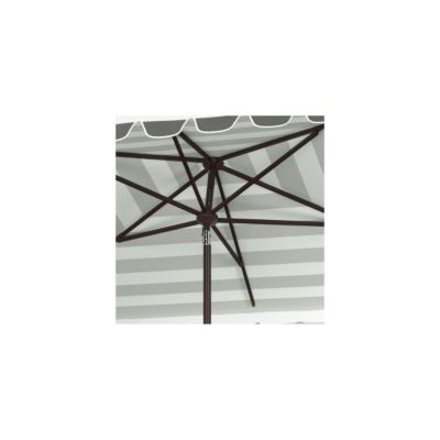 Image showing  6.5 ft. x 10 ft. Vienna Rectangular Umbrella, Gray/White