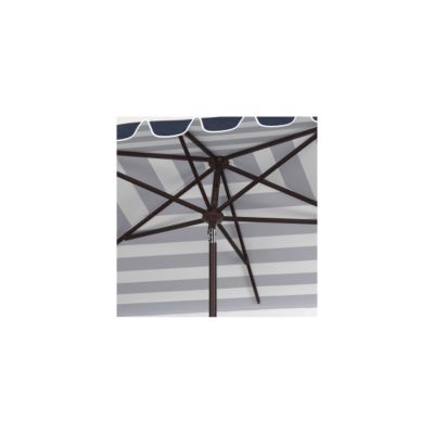 Image showing  6.5 ft. x 10 ft. Vienna Rectangular Umbrella, Navy/White