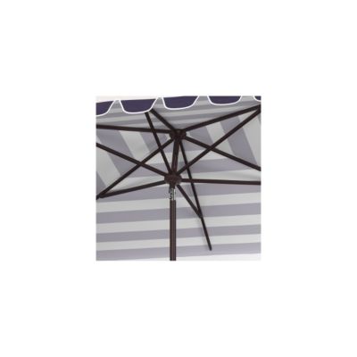 Image showing  6.5 x 10ft. Vienna Rectangular Umbrella, Black/White