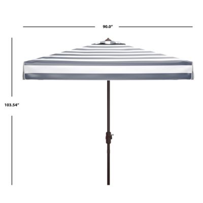 Image showing  7.5 ft. Elsa Square Umbrella, Navy/White