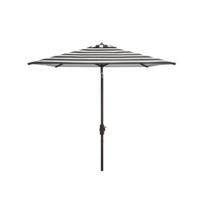 Safavieh 7.5 ft. Iris Square Umbrella, Black/White
