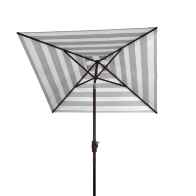 Image showing  7.5 ft. Iris Square Umbrella, Navy/White