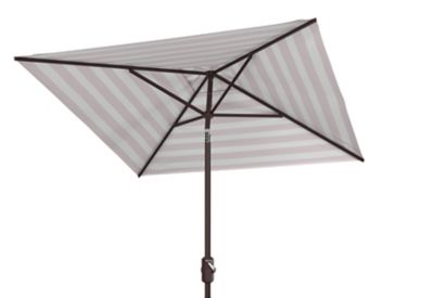 Image showing  7.5 ft. Iris Square Umbrella, Gray/White