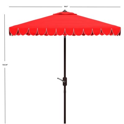 Image showing  7.5 ft. Elegant Square Umbrella, Red