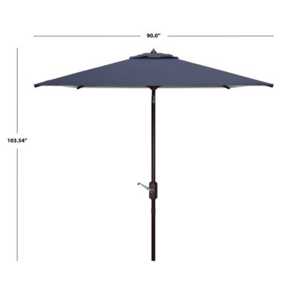 Image showing  Athens 7.5 ft. Square Umbrella, Navy, White, PAT8407A