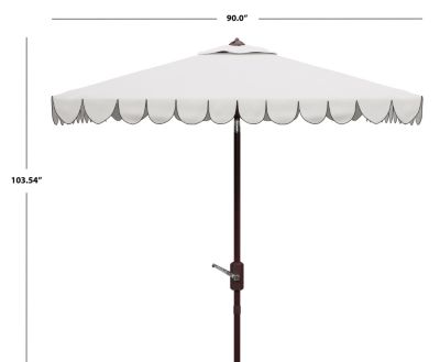 Image showing  7.5 ft. Venice Square Umbrella, White