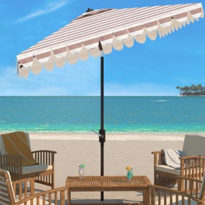 Image showing  7.5 ft Vienna. Square Umbrella, Beige/White