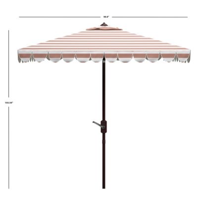 Image showing  7.5 ft Vienna. Square Umbrella, Beige/White
