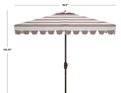 Image showing  7.5 ft. Vienna Square Umbrella, Gray/White
