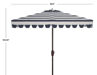 Image showing  7.5 ft Vienna. Square Umbrella, Navy/White